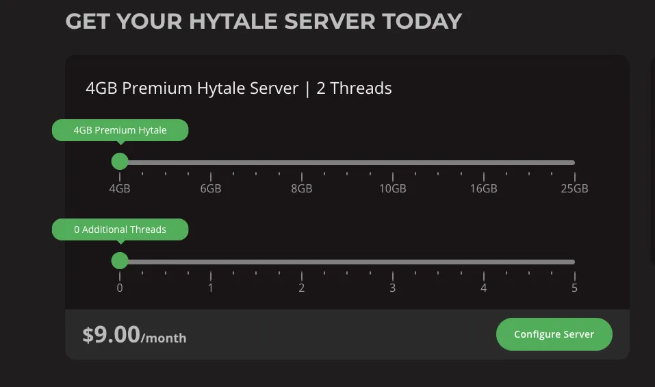 PebbleHost Premium Pricing Example